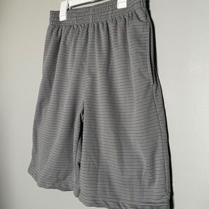 BCG Striped Gray Athletic Short Size Medium